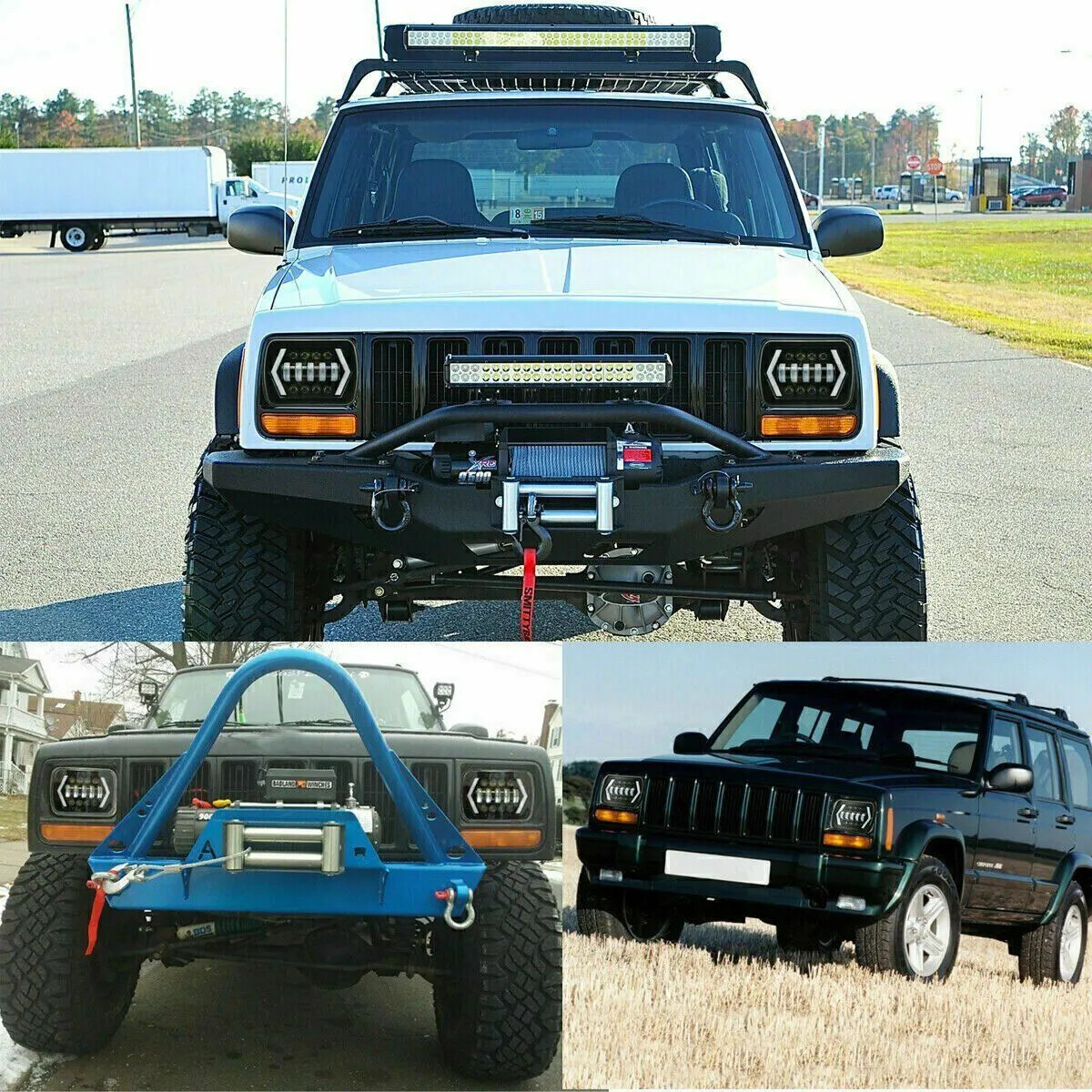 Fit Chevrolet Astro Express Cargo Van 2PCS 5X7″ 7×6 LED Headlights High/Low DRL
