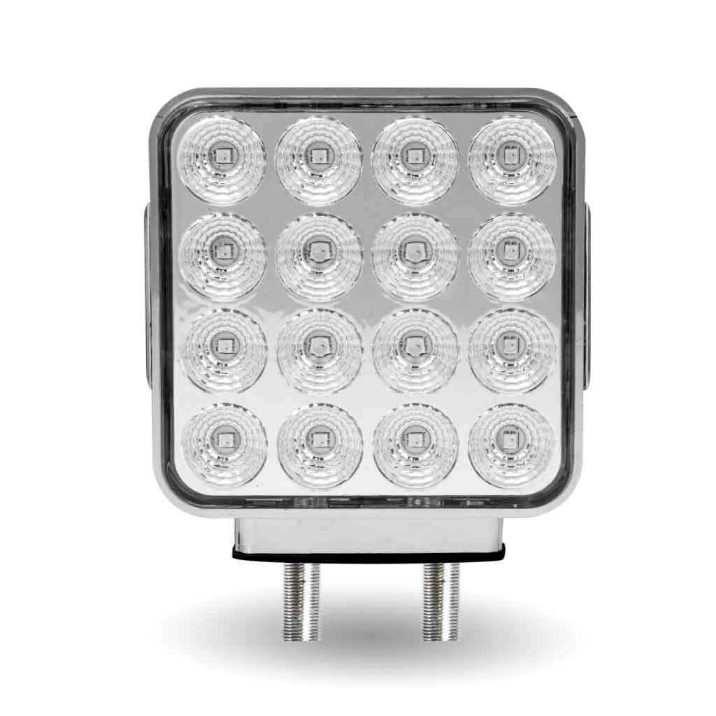 Dual Revolution Double Face Double Post Square LED (Amber/Red/Purple) – (44 Diod