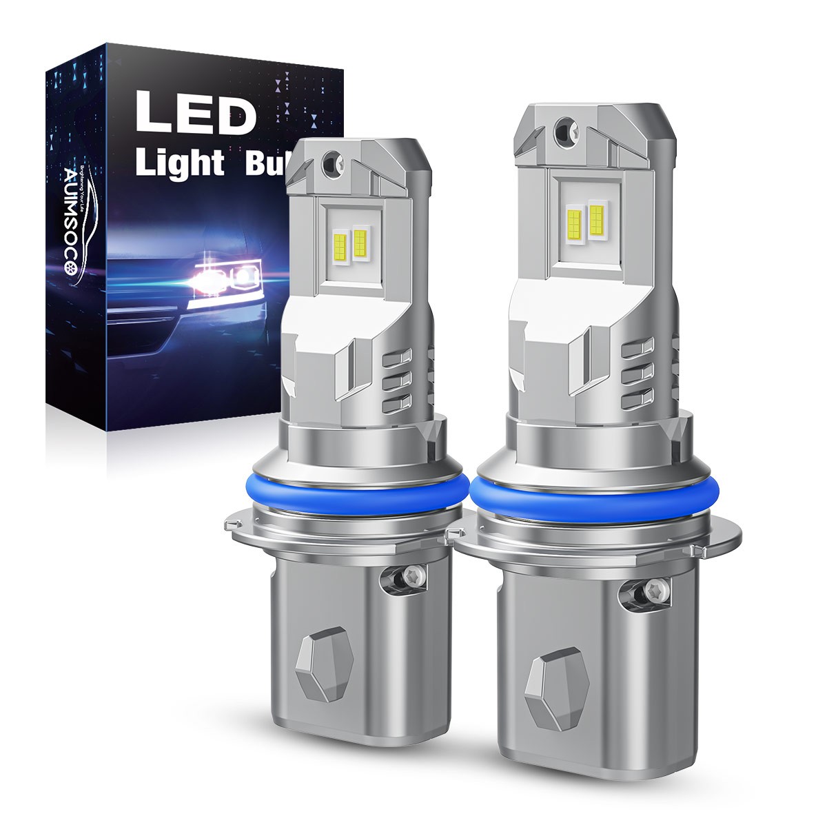 9007 HB5 24000LM Canbus LED Headlight High & Low Beam 6500K Super Bright 2pcs