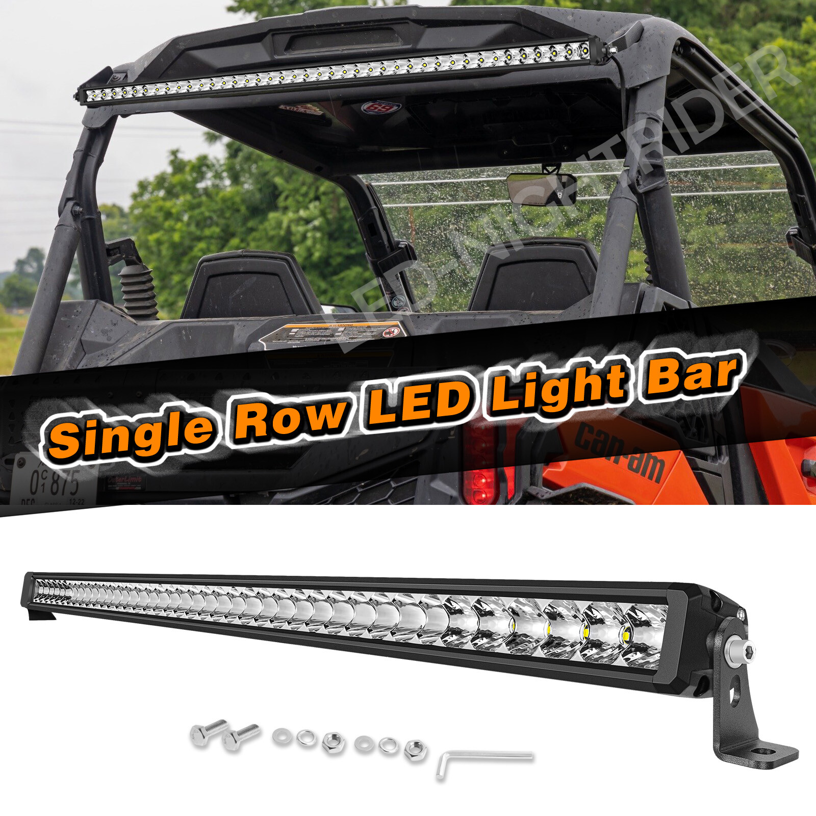 For Ford F250 F-350 Super Duty 30″ Single Row LED Light Bar Slim Combo Offroad