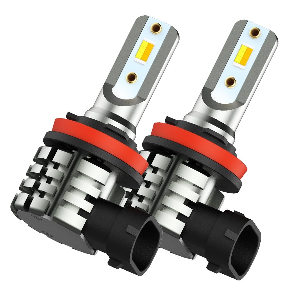 Switchback LED Fog Light Bulb H11 H8 H16JP Yellow 3000K + White 6000K Dual Color