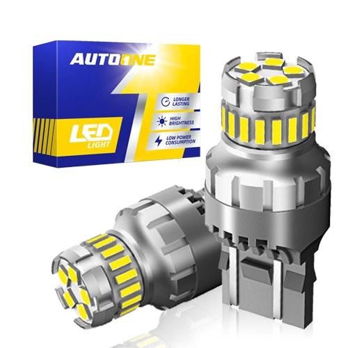 AUTOONE 7443 7440 LED Backup Reverse Light Bulbs 6500K Xenon White Bright 1200LM