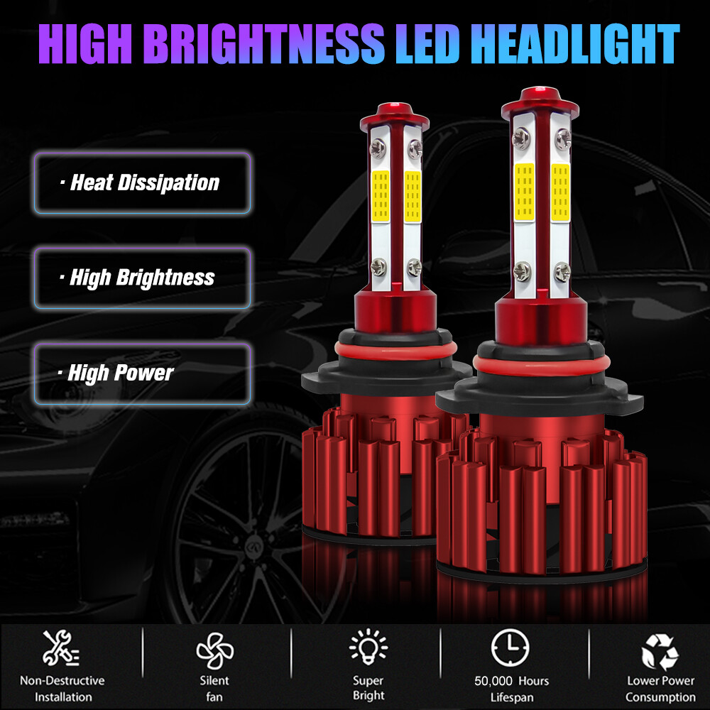 H11 9005 LED Headlight Super Bright Bulbs Kit 6000K White 330000LM High/Low Beam