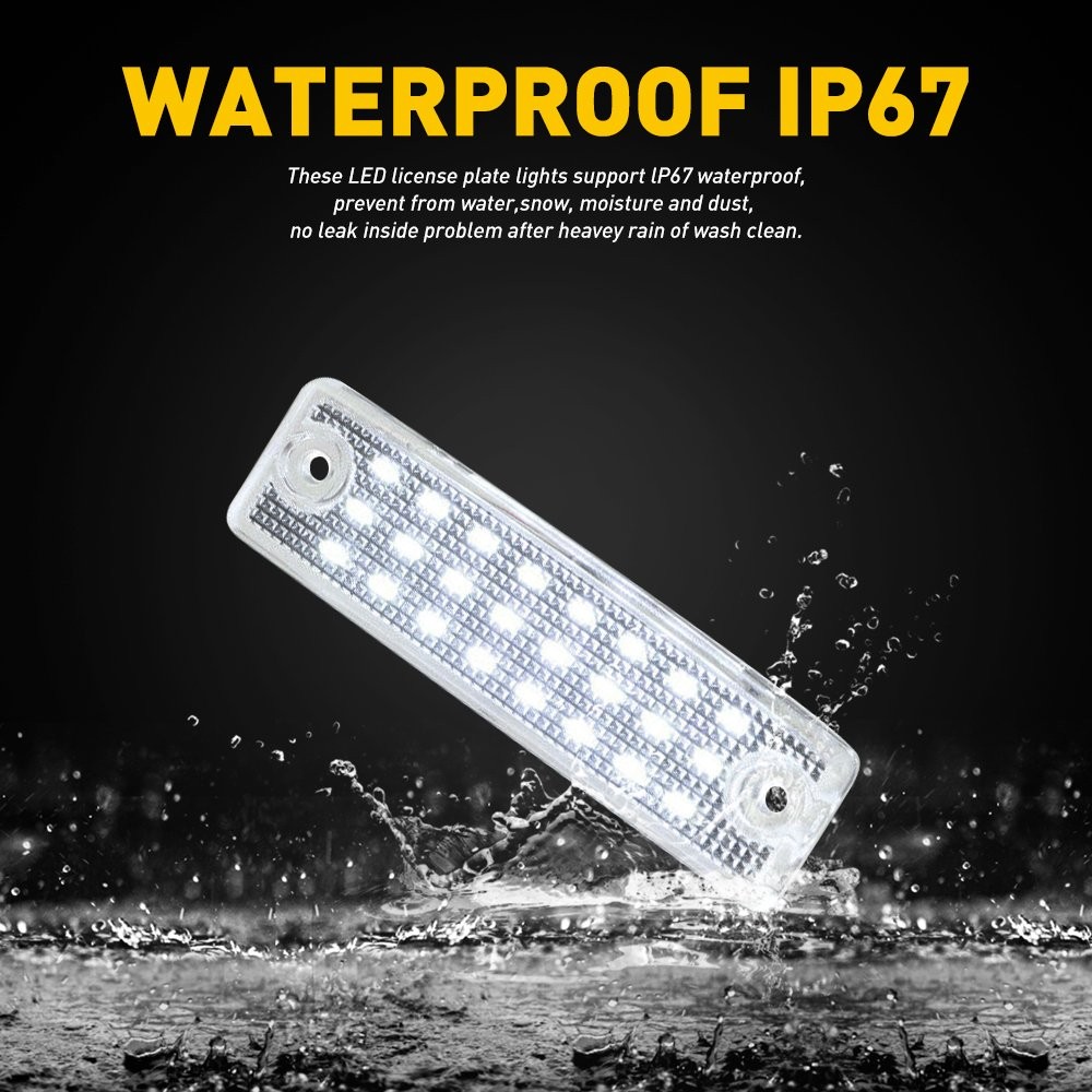 For 96-22 Toyota 4Runner/01-22 Sequoia SMD LED White License Plate Light BRIGH
