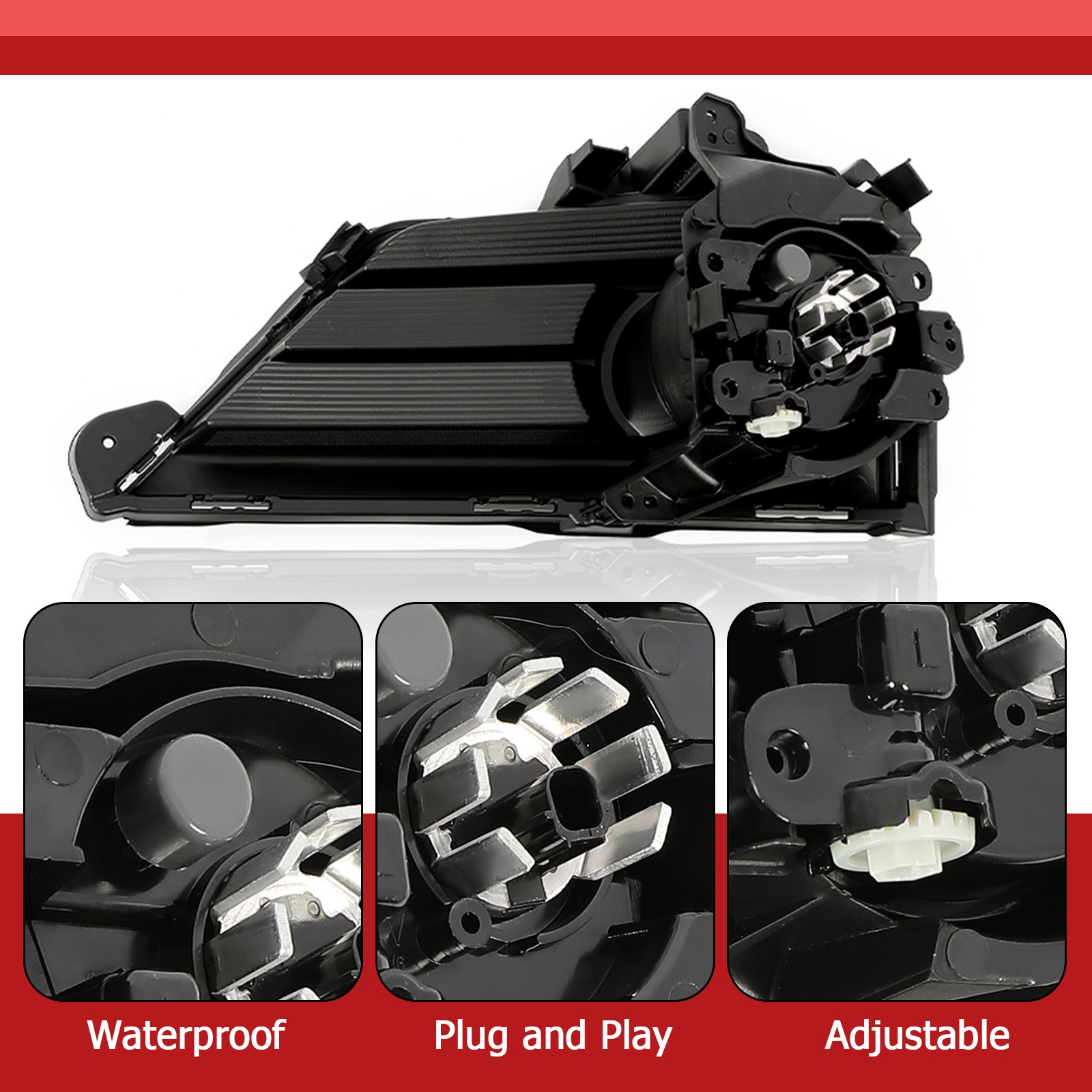 LED Bumper Fog Lights Lamps w/ Switch+Wiring Pair For Honda CRV 2020 2021 2022