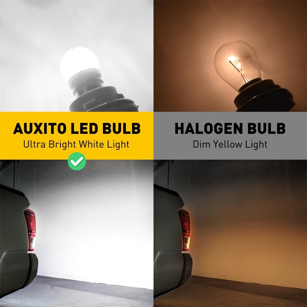 AUXITO 7443 7440 SMD LED Back Up Reverse Light Bulbs 6000K Super White Canbus