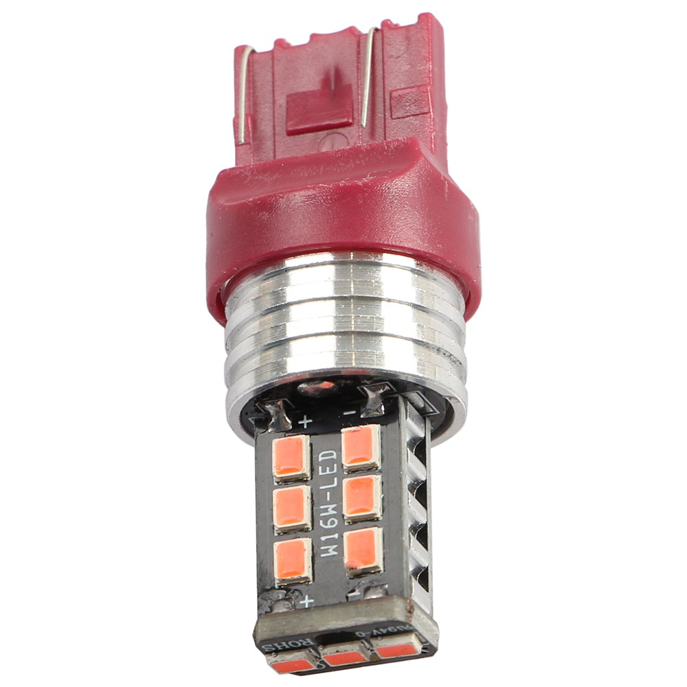 4Pcs 7443 7440 LED Red Strobe Flash Blinking Brake Stop Tail Parking Light Bulbs