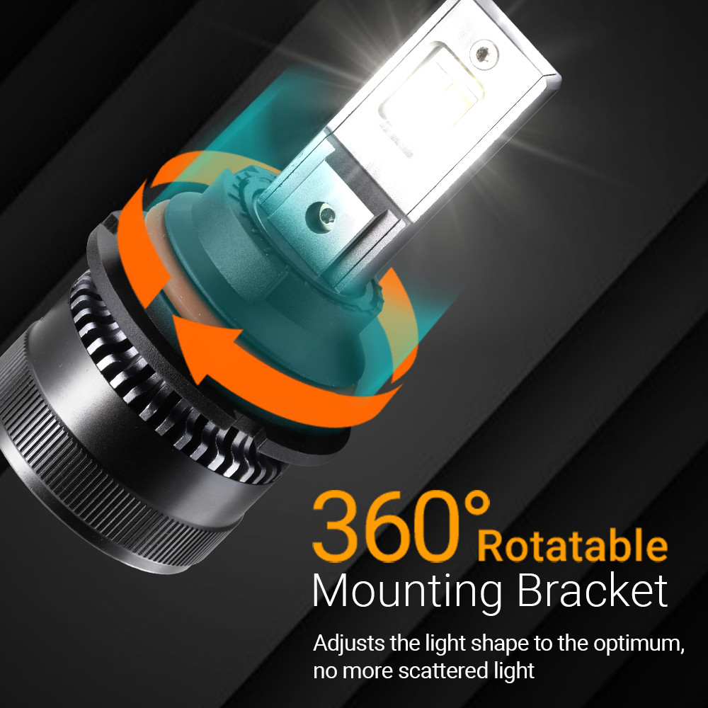 NEW 2x 9006 HB4 CSP LED Headlight Bulbs Kit 6000K White for Fog Light