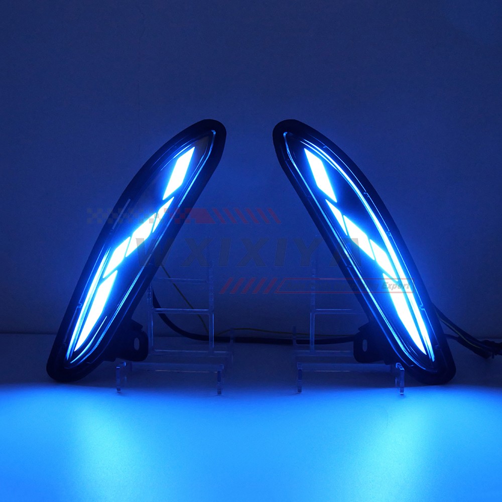 LED DRL Daytime Running Light for Toyota Venza Harrier 2021-24 Fog Lamp w/ Turn