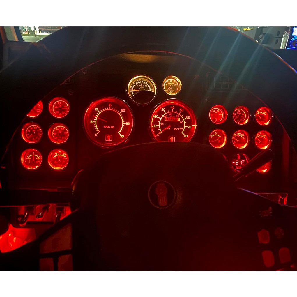 4X LED Dashboard Instrument Panel Dash Light for 86-07 Peterbilt 379 86-88 359