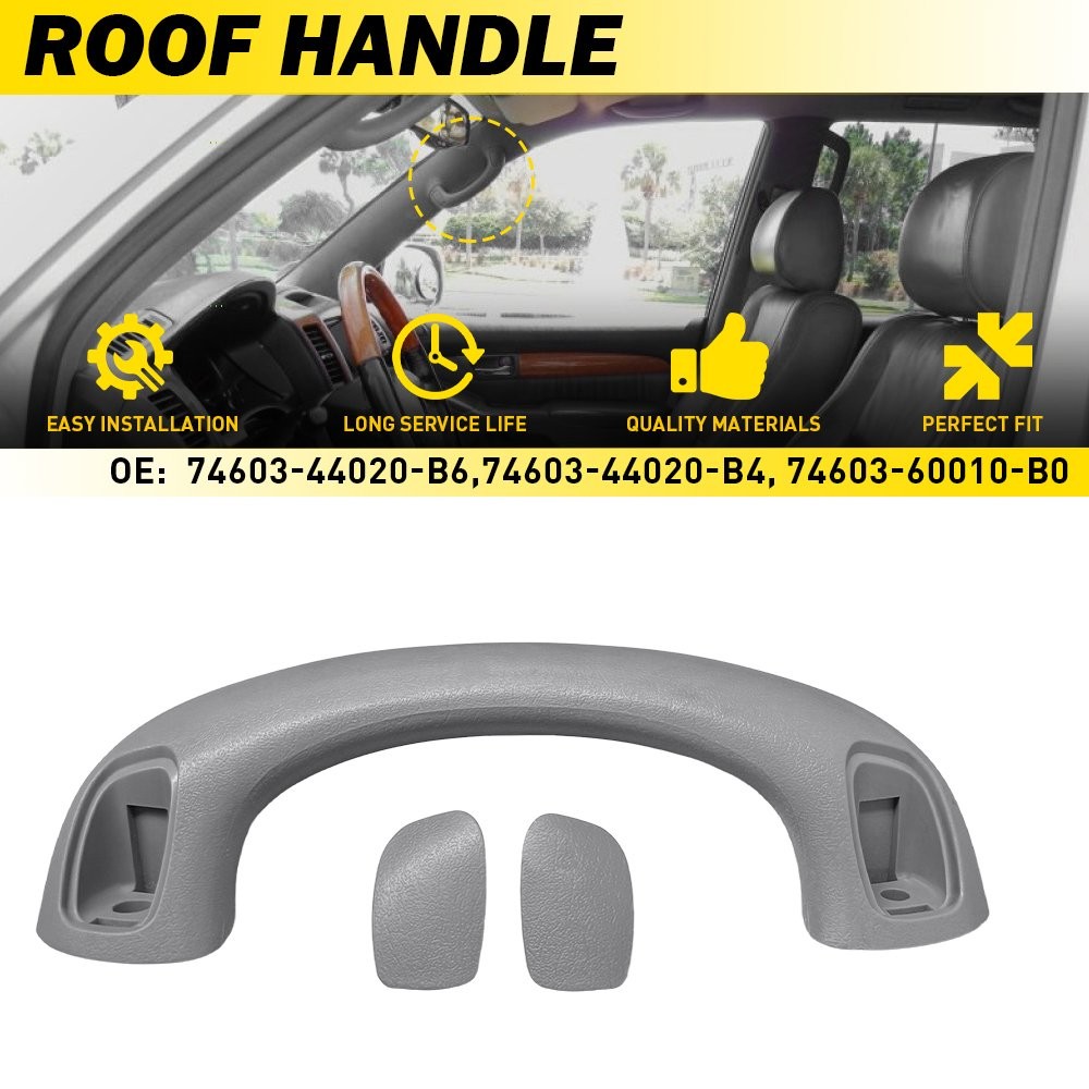Inner Roof Pull Handle Grab Grip Handle For 2003-2009 Toyota 4Runner Gray 1-5SET