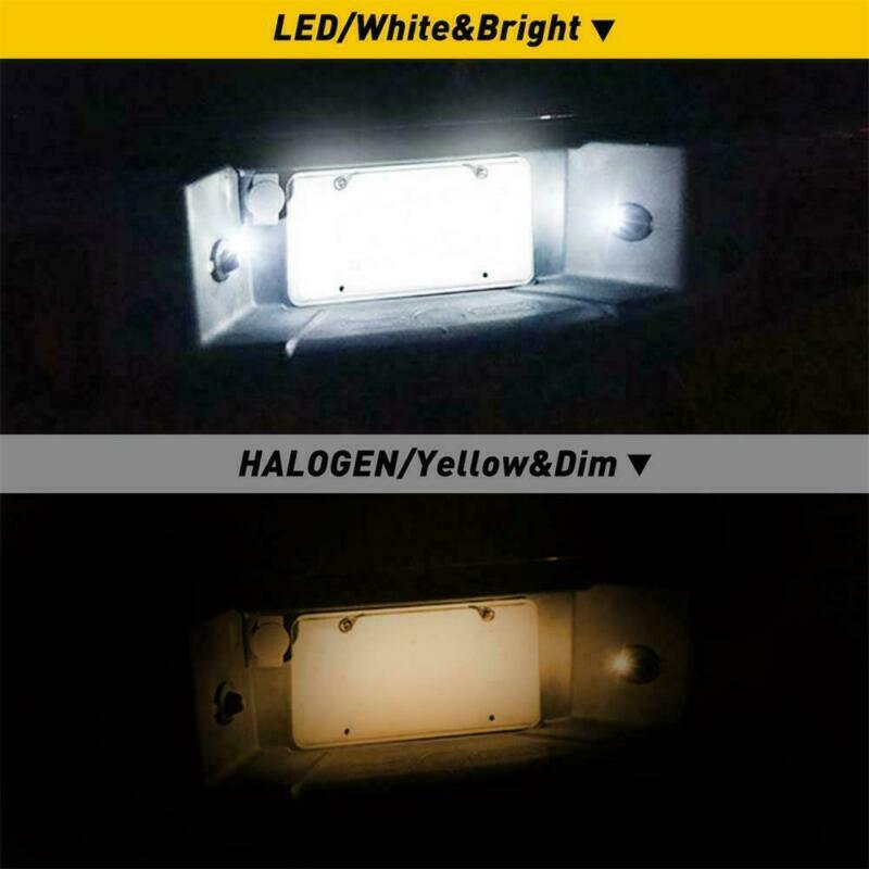LED License Plate Light Assembly For GMC Sierra For Chevy Silverado 1500 2500 CT
