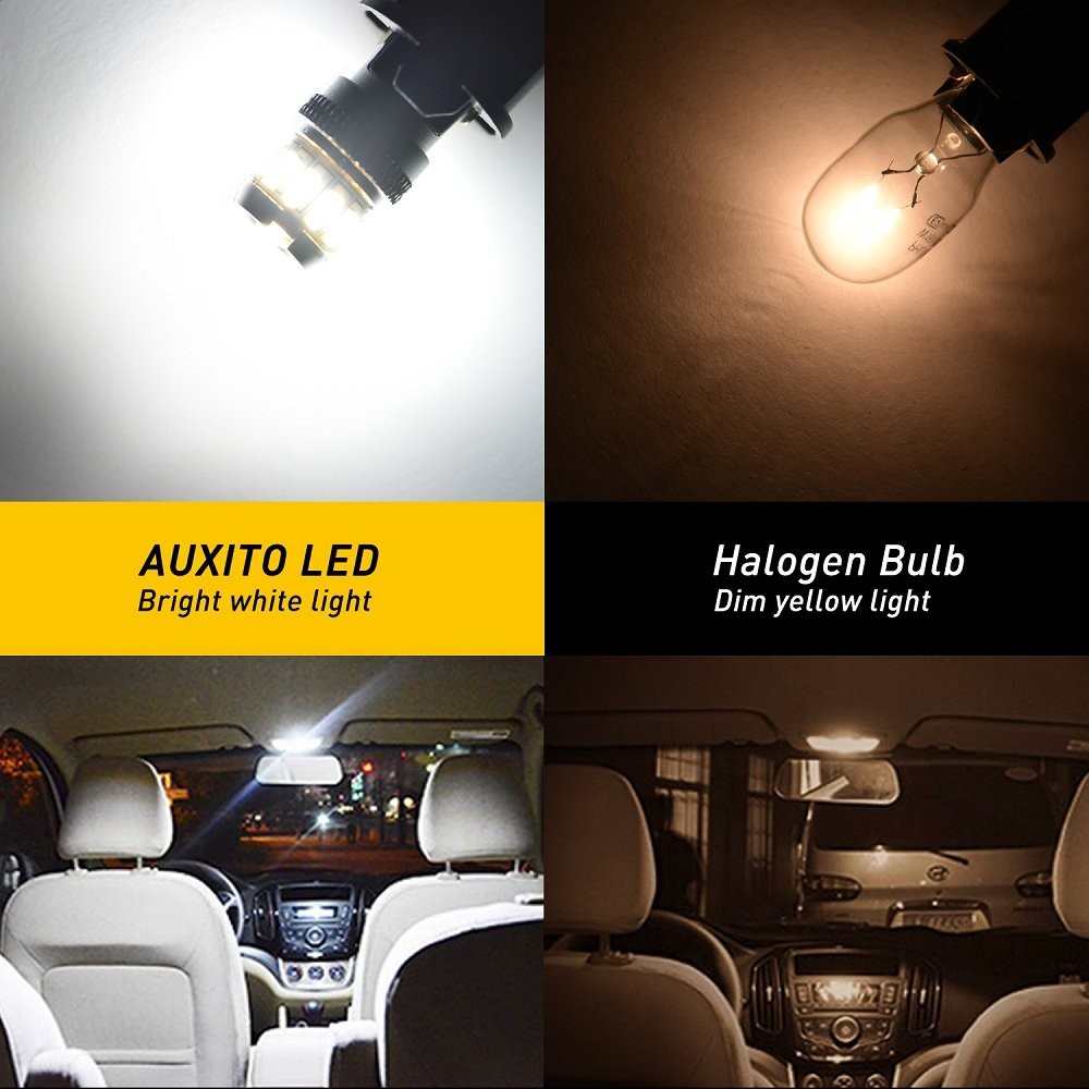 AUXITO LED Inside Lamp License T10 Plate Light White 6000K Super Bright 168 2825