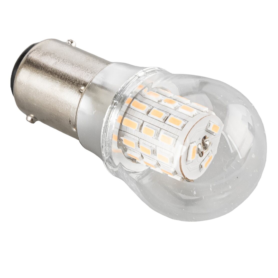 Car 2x Yellow Dual Contact Bayonet Turn Signal Reverse Lamp Bulb BA15D 1157