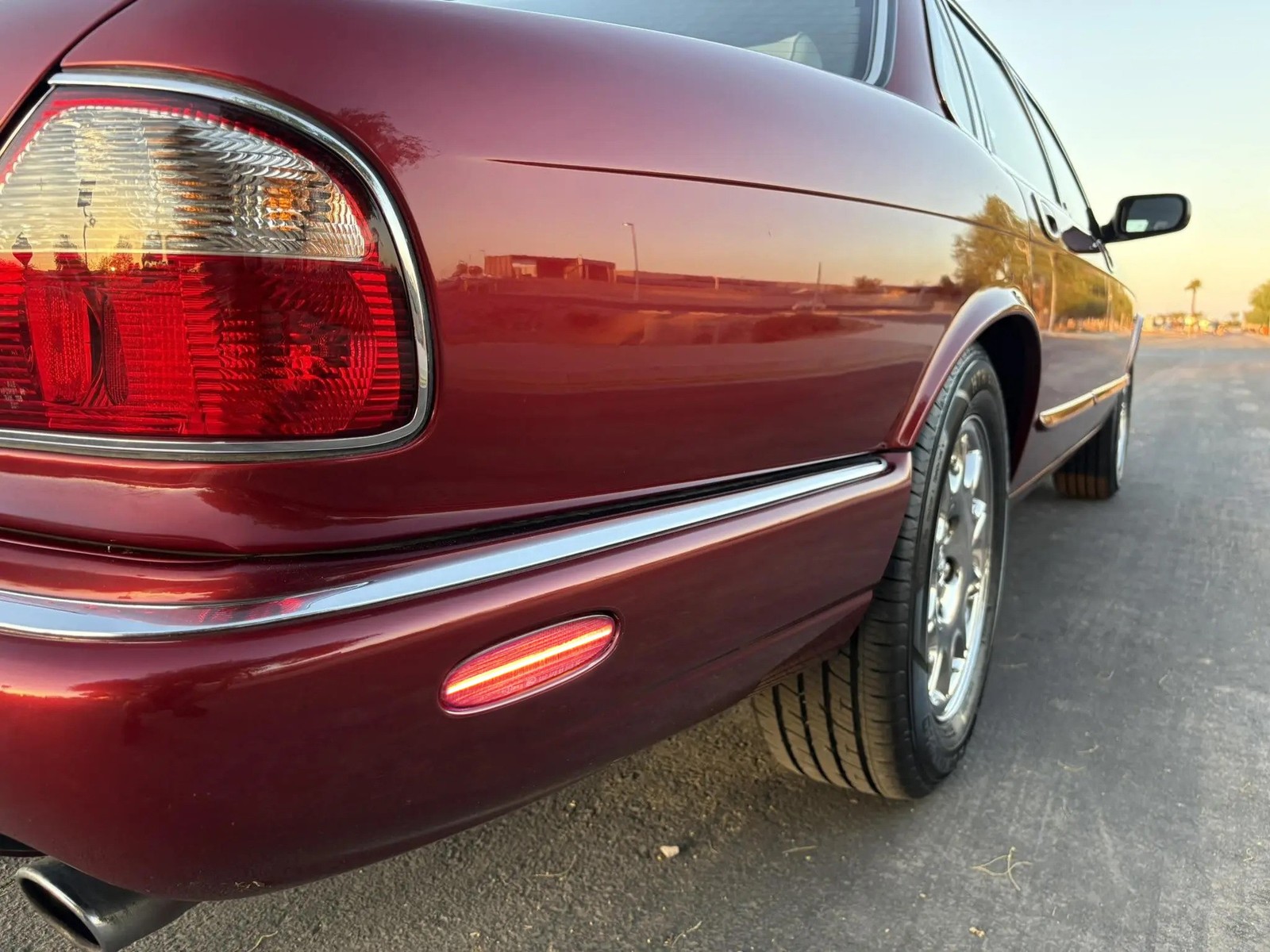 4pc Set Smoked Lens Amber/Red Full LED Side Marker Lights For Jaguar 1997-03 XJ8