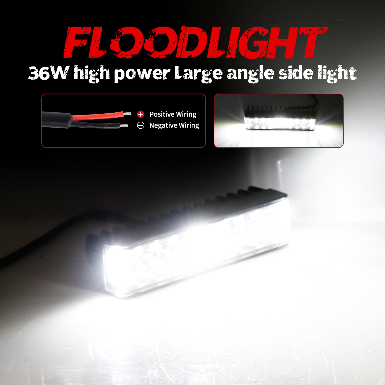 2X 6inch LED Work Light Bar Spot Pods Fog Lamp Offroad Driving Truck 4WD SUV ATV