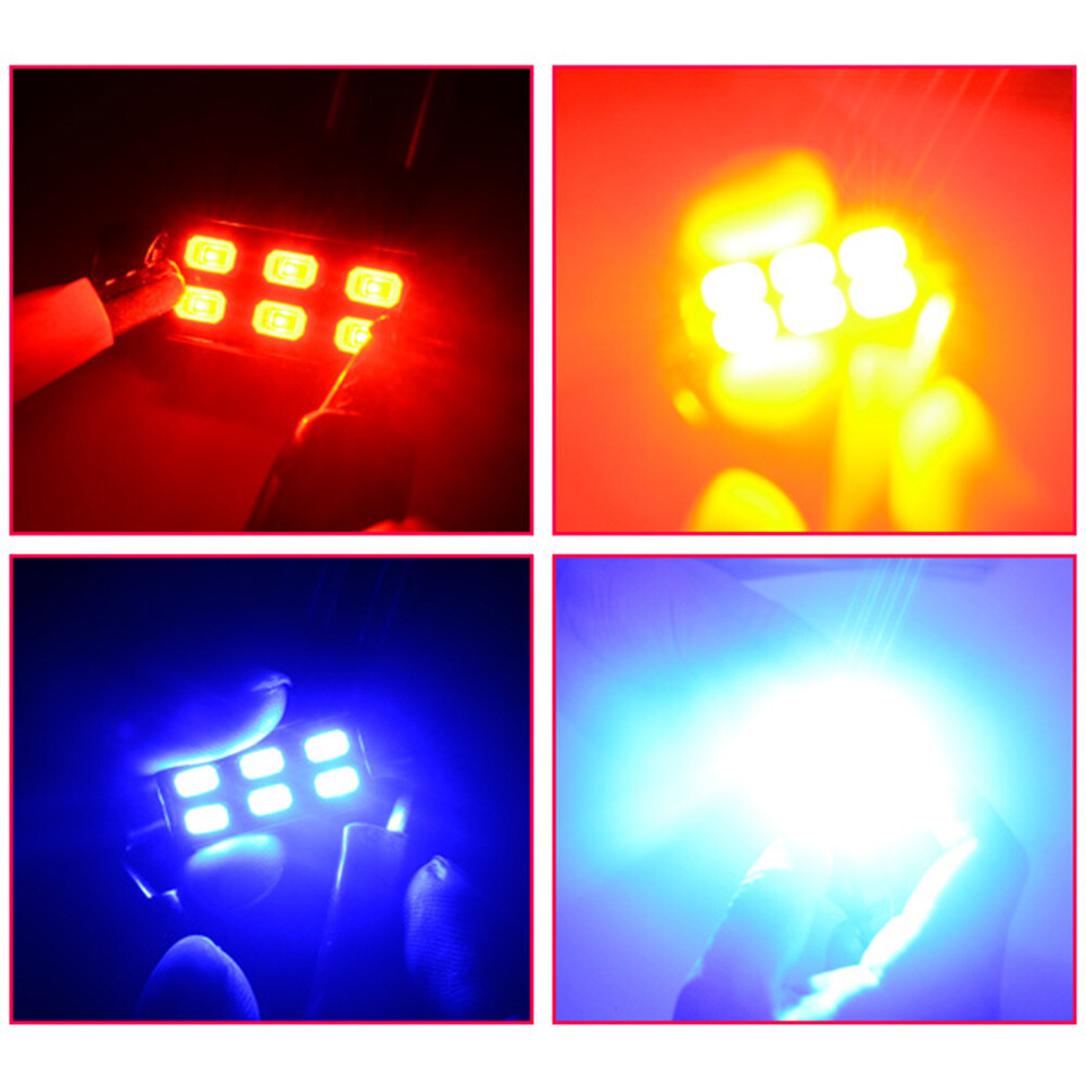 4x 42mm Amber Yellow LED Bulb Bright Canbus 5730 Dome Map Light for Chrysler 300