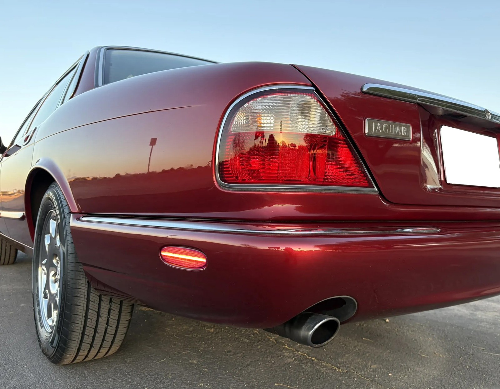 4pc Set Smoked Lens Amber/Red Full LED Side Marker Lights For Jaguar 1997-03 XJ8