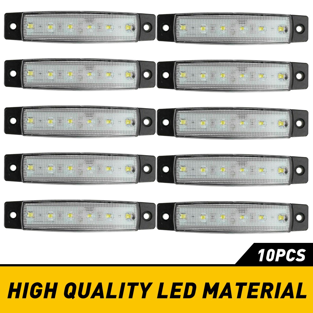 2Set White Rock LED Light pods 10 for Lights 12V Off Road Car Truck ATV Underbod
