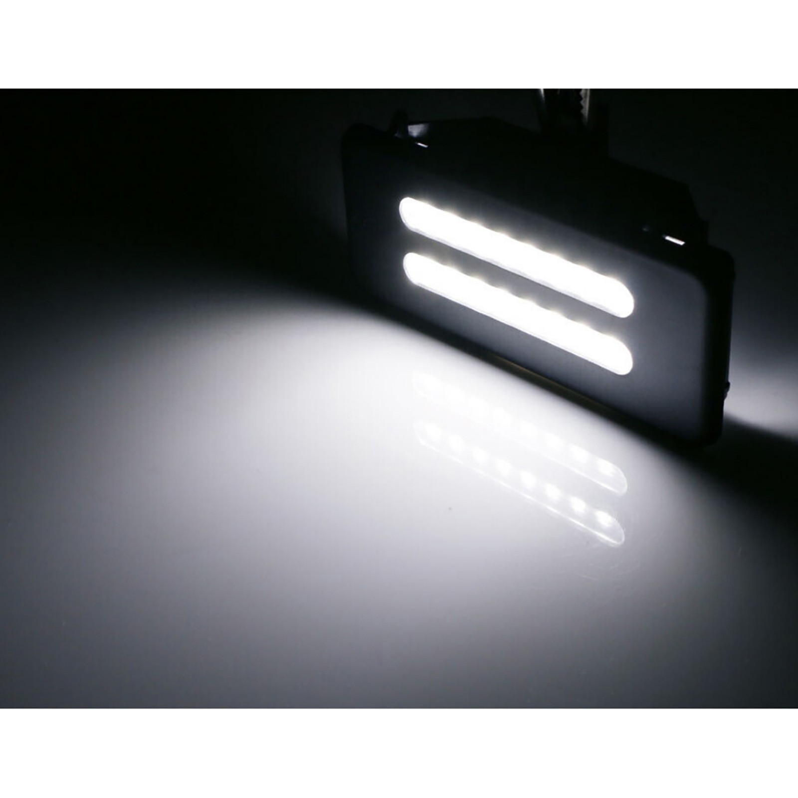 2Pcs New Sun Visor Vanity Mirror LED Lights Car Replacement For BMW E60 E60N E61
