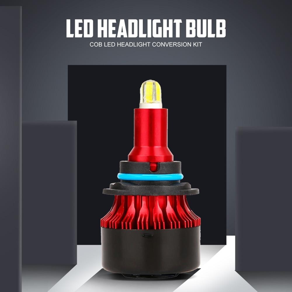 360° LED Headlight Kits Low Beam Bulbs 9006 FOG Lights 6500K Clear Cool White