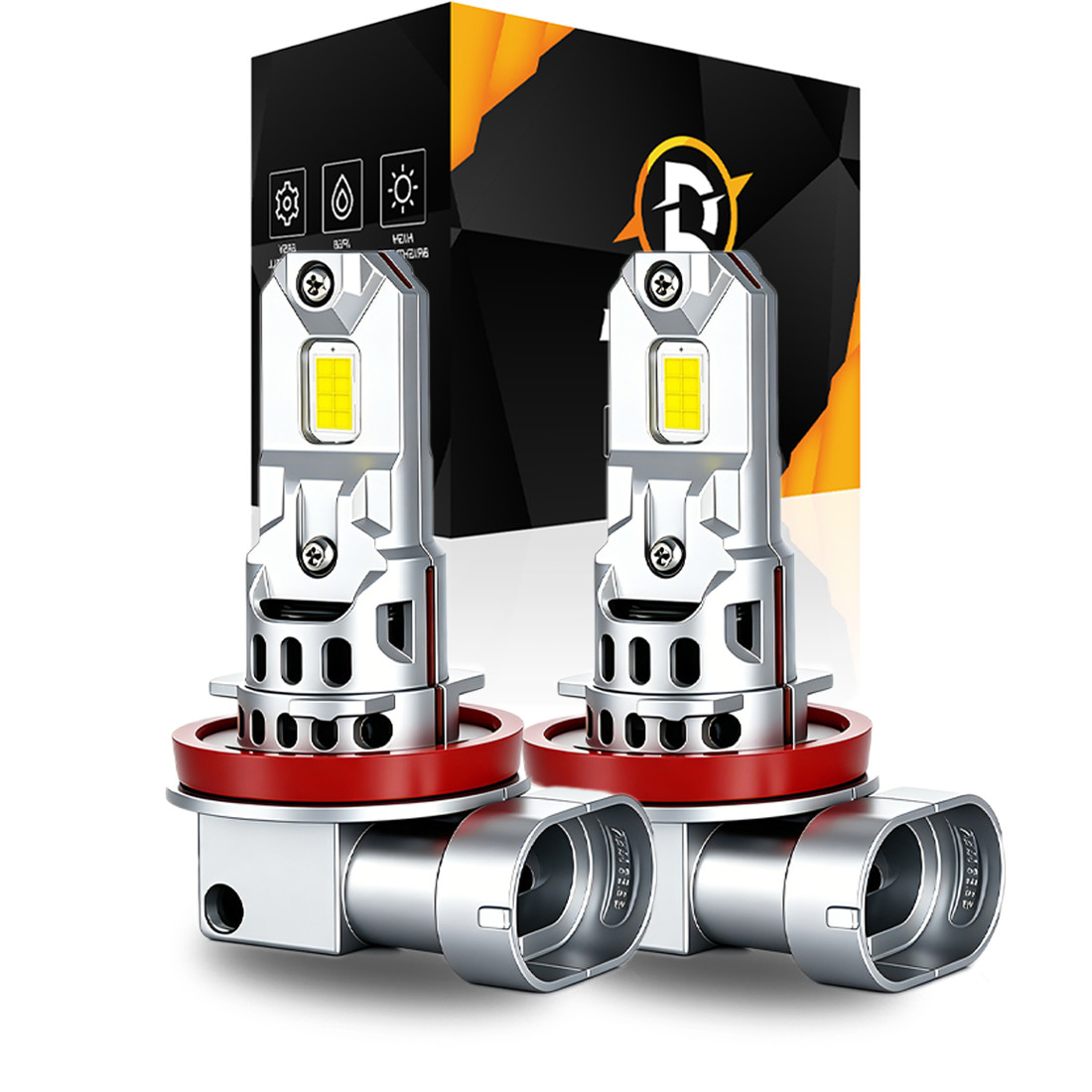 2× LED Headlight Bulbs 6000K 12000lm White Low Beam For Cadillac SRX 2010-2016