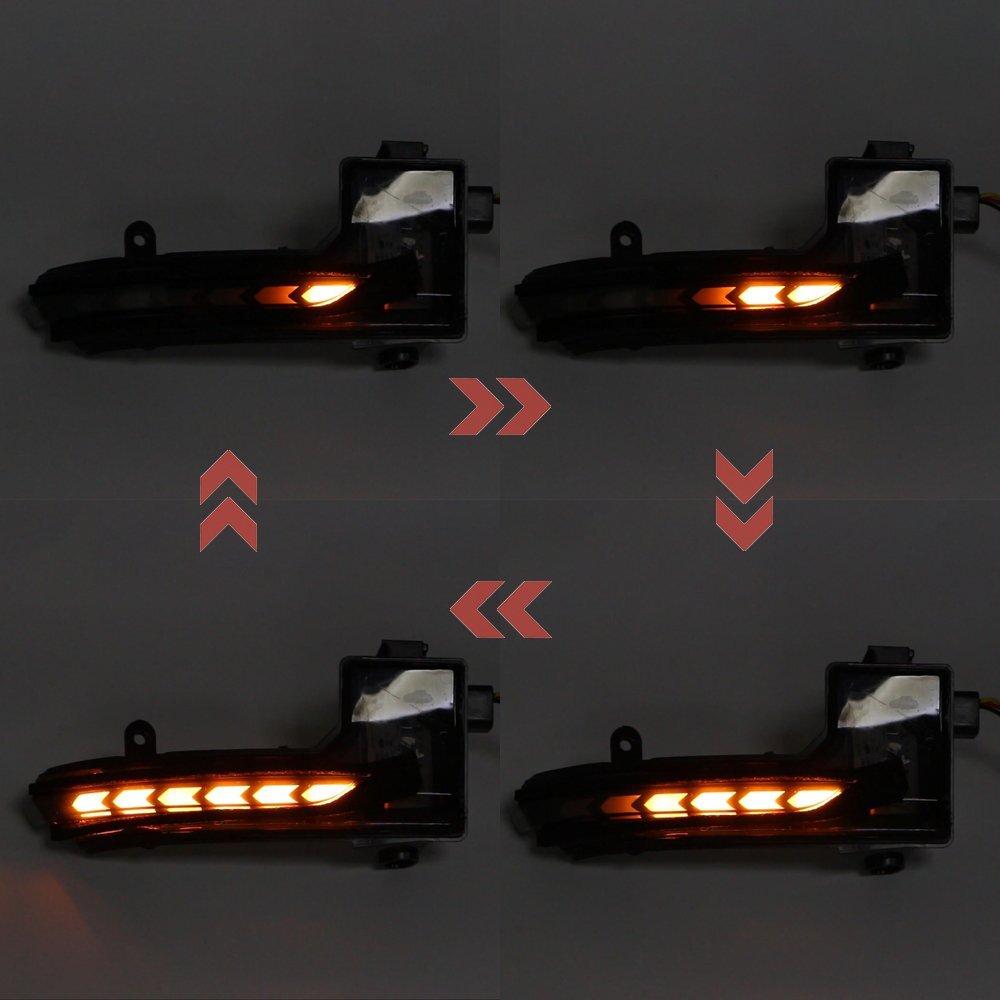 For Mazda 6 Atenza 2018-2020 LED Side Mirror Light with Turn Signal Smoke Lens