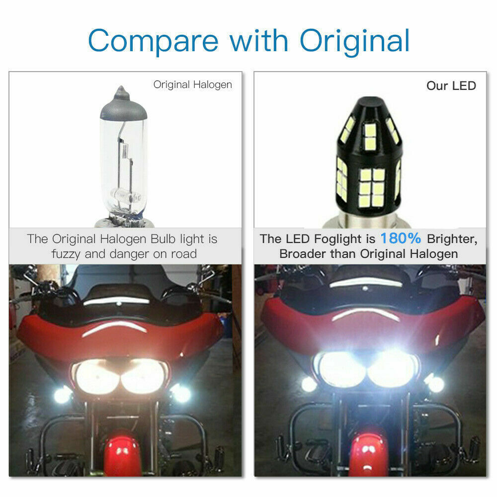 Headlight For Yamaha YFZ450 2004 2005 2006 2007 2008 2009 6000K LED Bulbs