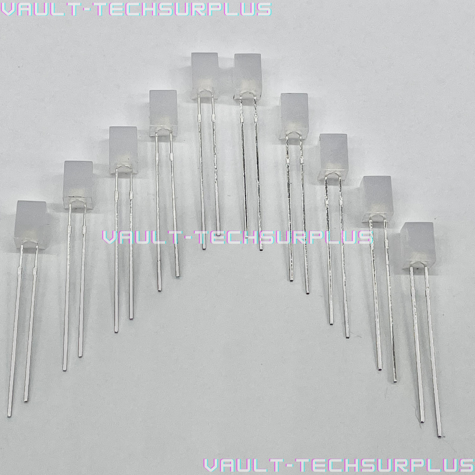 12 Volt Blue 5mm Cube LED Resistor Built In GM Instrument Panel Upgrade 10pc