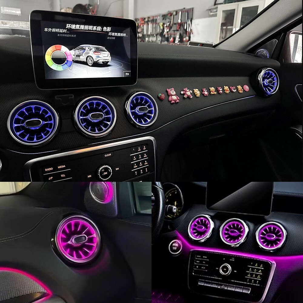 LED Air Vent Ambient Light For Mercedes Benz W117 CLA180 CLA200 CLA250 CLA45 5pc