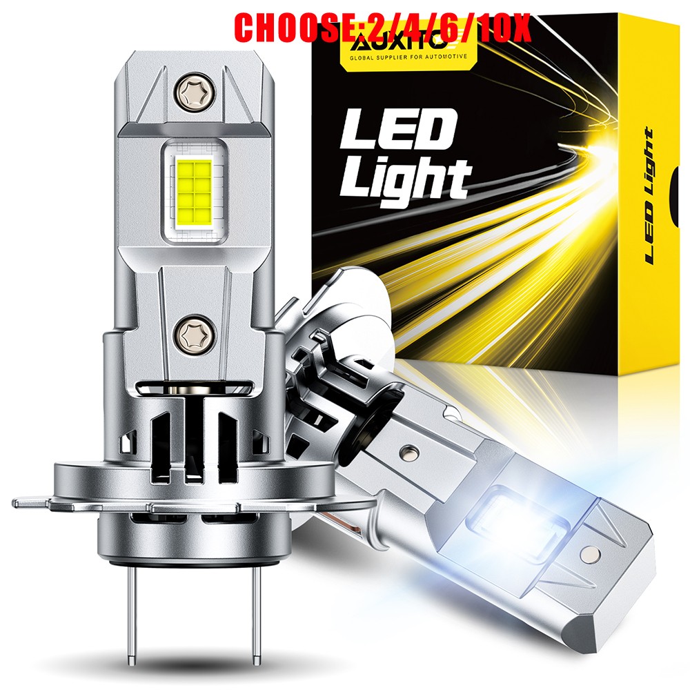 AUXITO H7 LED Headlight Bulb Kit High Low Beam 6500K Super White 30000LM 2-20X