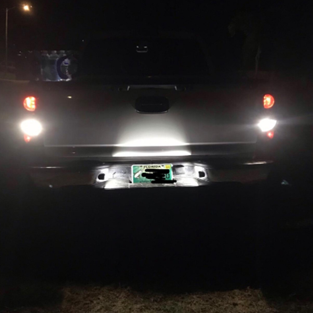 For GMC Sierra 1500 2500 3500 Chrome Silver Full White LED License Plate Lamps