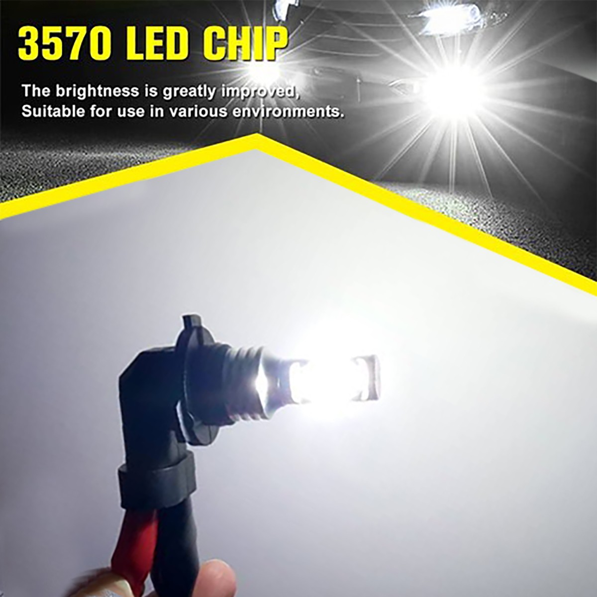 9005 H11 LED Headlight KIT Combo Bulbs 12000K High&Low Beam Super Bright White
