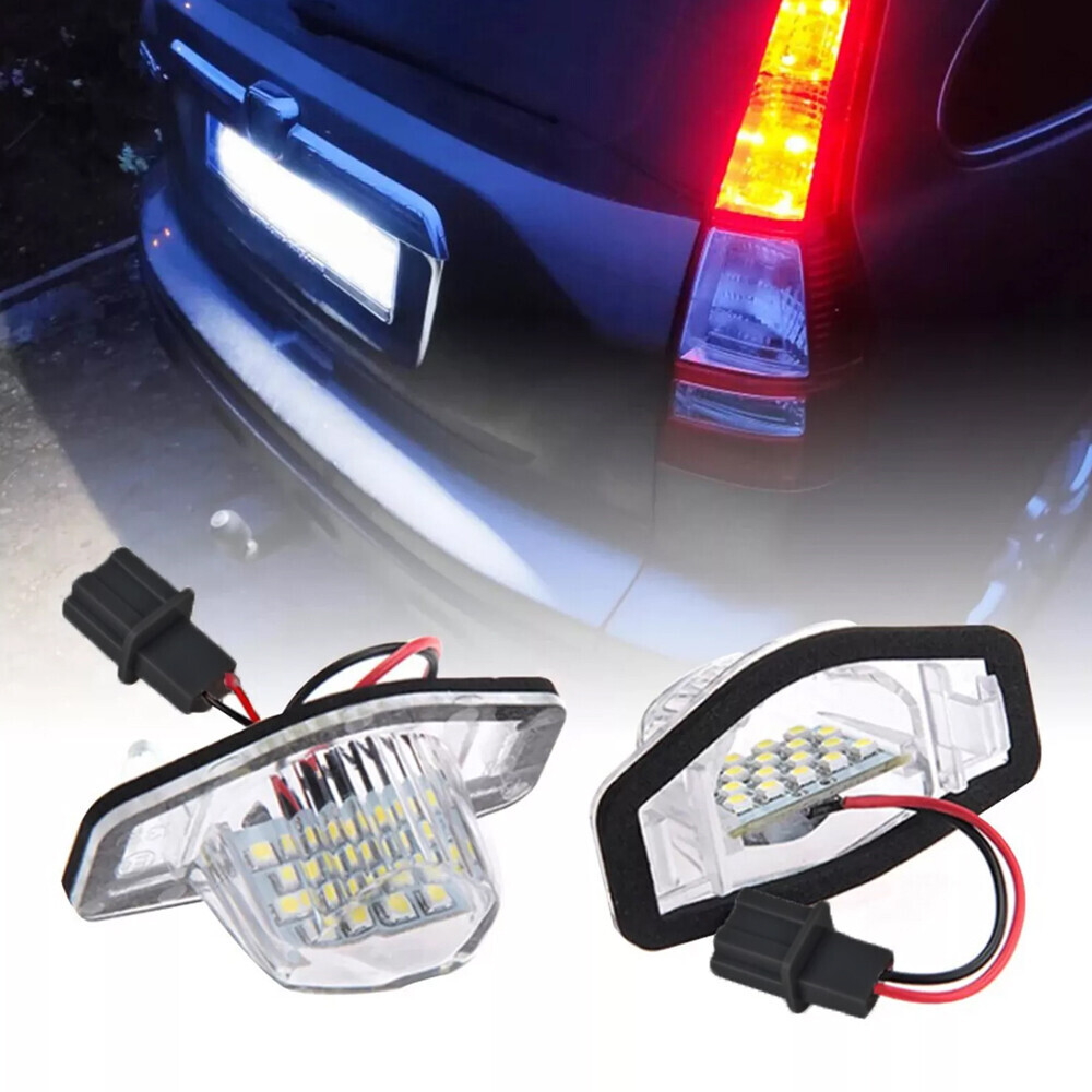 2x LED License Plate Light Tag Lamp 6000K For 2007-2016 Honda CR-V CRV Fit