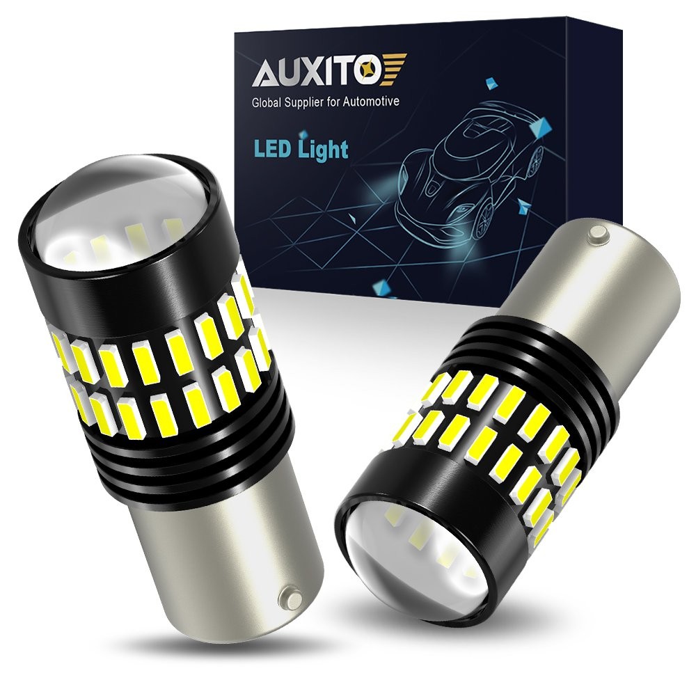 AUXITO LED Backup Tail Light Bulbs 1156 7506 P21W Pure White Super Bright 2X EAC