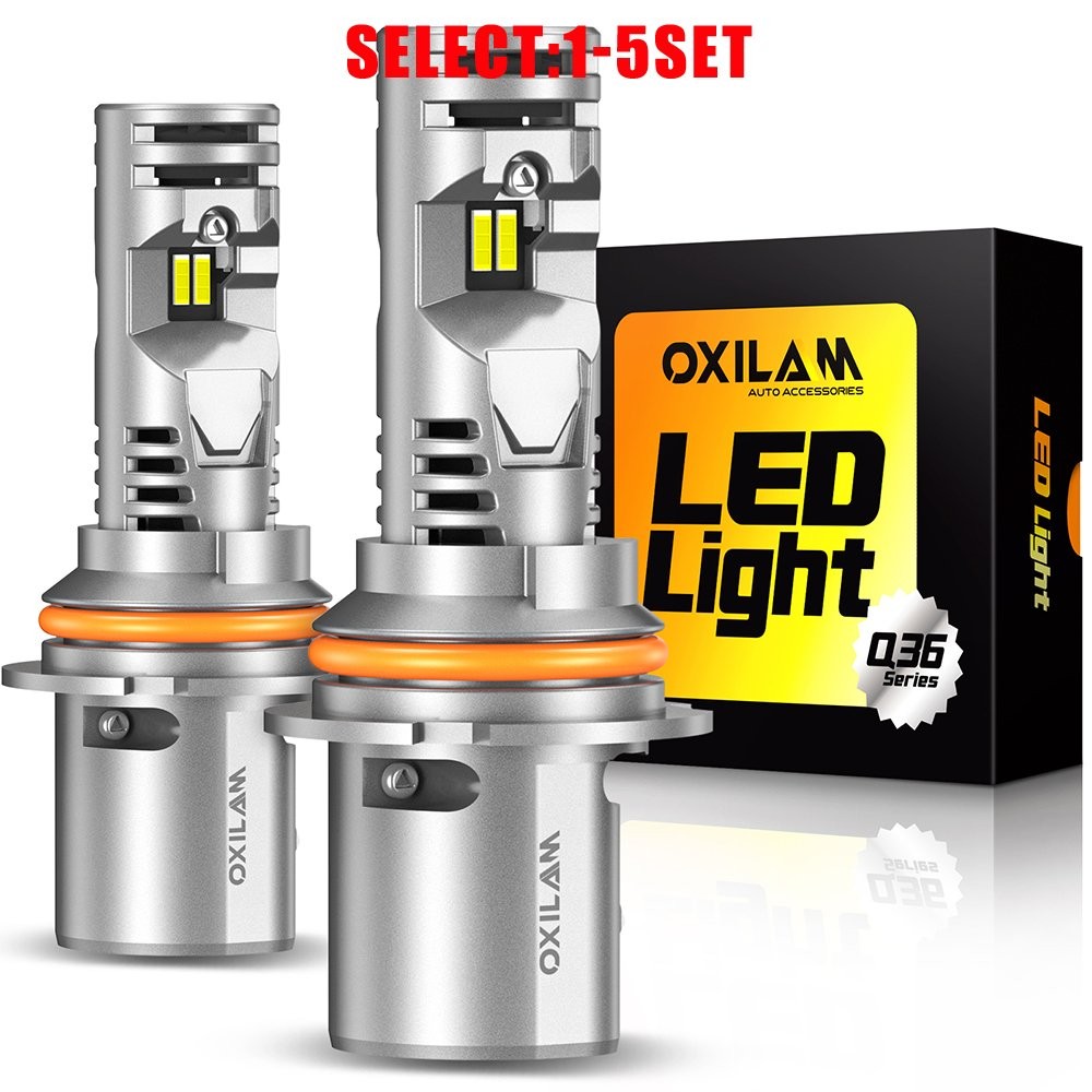 Q36 HB1 9004 LED Headlight Bulbs High Low Beam 80000LM White 6500K CANBUS 2-10X