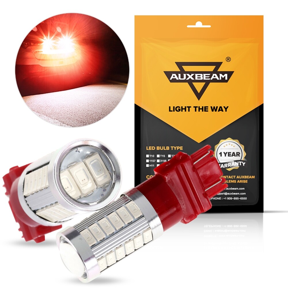 RED LED Brake Stop Tail Light Replace 3157 3457 Halogen Bulbs Super Bright 2x