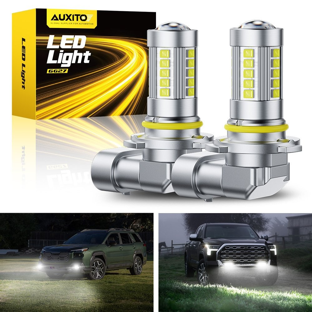 2Pcs 9006 HB4 LED Headlight Bulbs Kit Low Beam Fog Lights 1000LM 6500K White E1