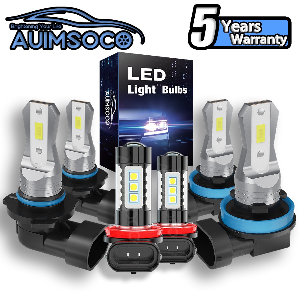 For Chevrolet SSR 2003-2004 6x White LED Headlight Hi/Lo Fog Light Bulbs Kit