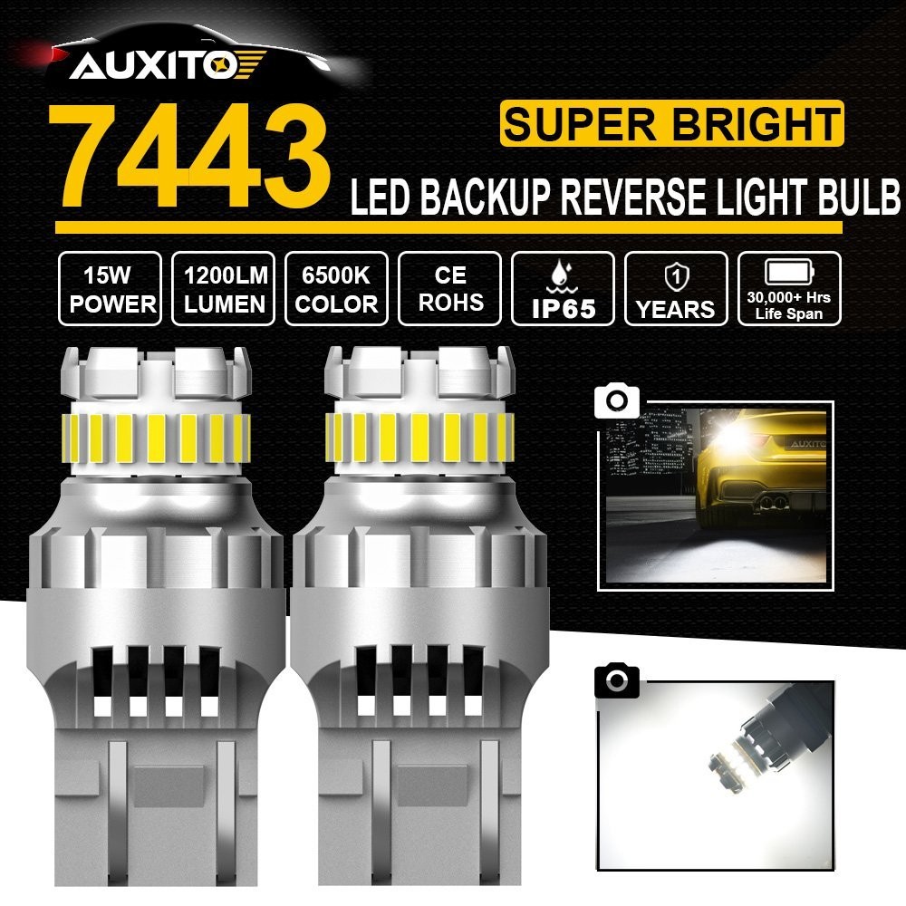 AUXITO LED 7443 7440 Backup 7441 Reverse Light Bulbs 6000K White Car Signal Lamp