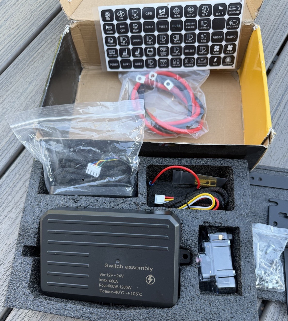 Jeep, Off Road, Truck 8 gang Switch Panel