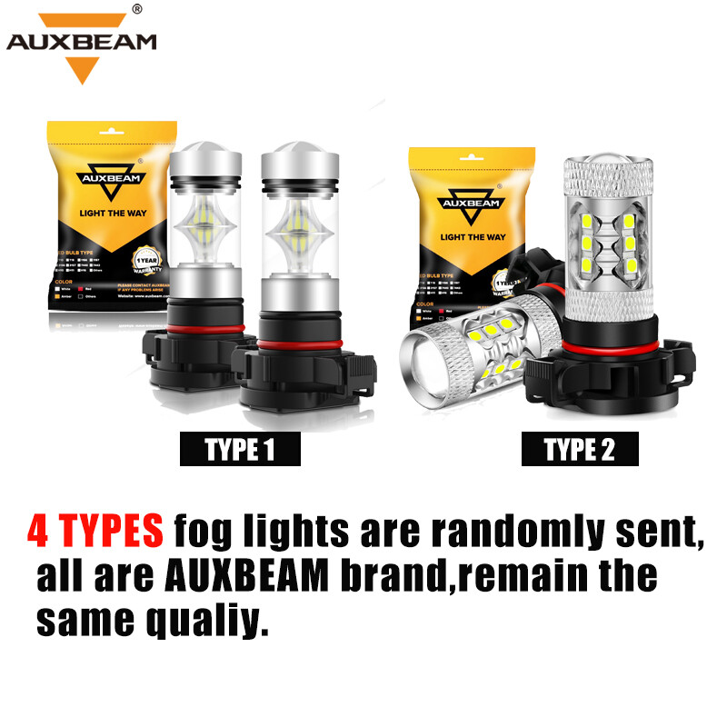 AUXBEAM 1:1 Canbus LED Headlight Hi/Lo Fog Bulb 6000K for GMC Yukon XL 2015-2020