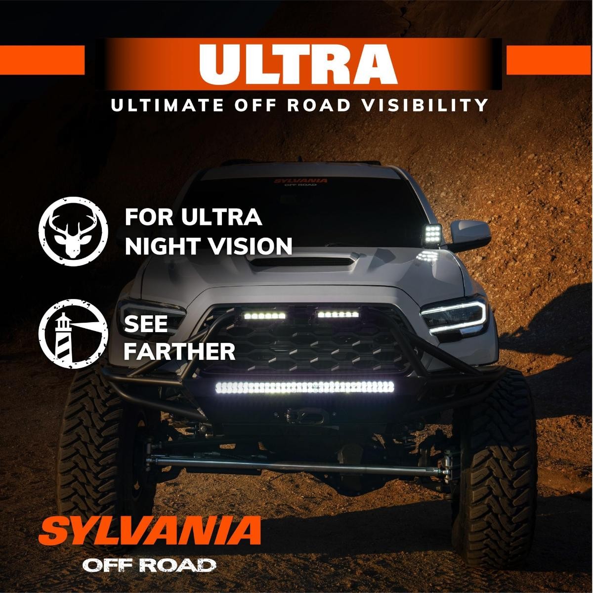 SYLVANIA – Ultra 30 Inch LED Light Bar – Lifetime Limited Warranty – Combo Light