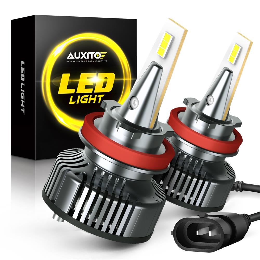 4pcs LED Headlight High Low Beam Bulbs 9005 H11 H8 Combo 6500K Clear Cool White