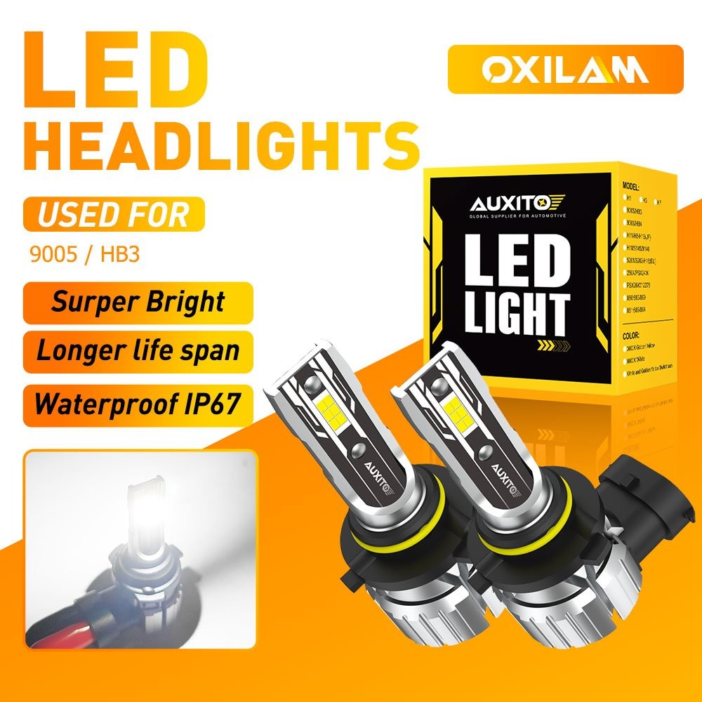 AUXITO CANBUS 40000LM 6500K White 60W HB3 9005 LED Headlight Bulb High Low Beam