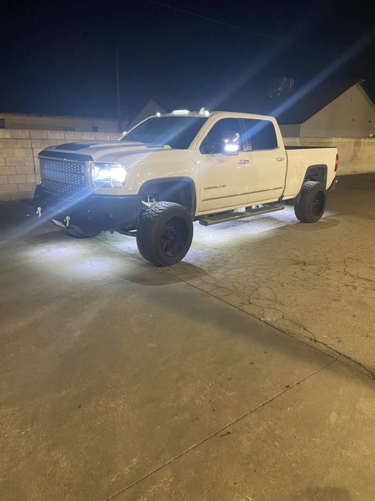 Clear Lens 3pc Cab Roof Marker Running Lights w/White LED Lamp For Truck SUV 4×4