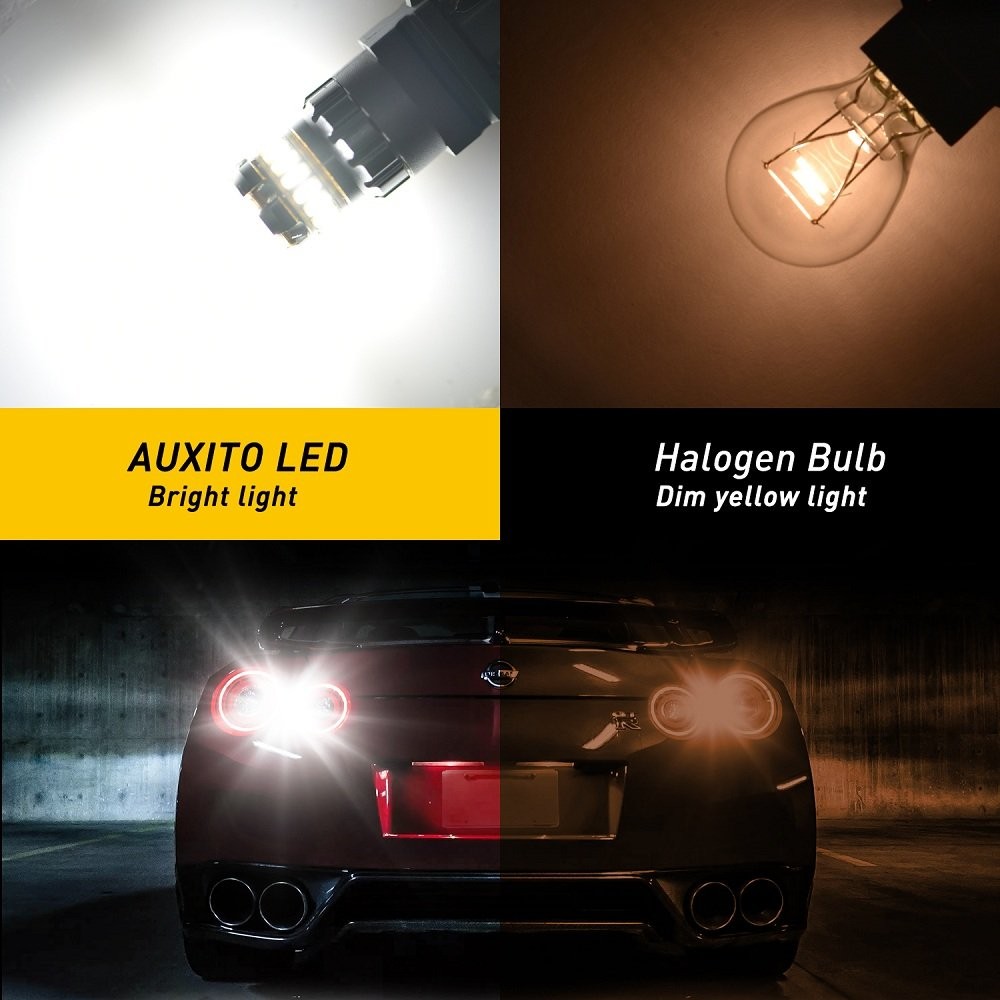 2x 3157 3156 LED Reverse Backup Turn Signal DRL Light Bulbs 6500K White CANBUS
