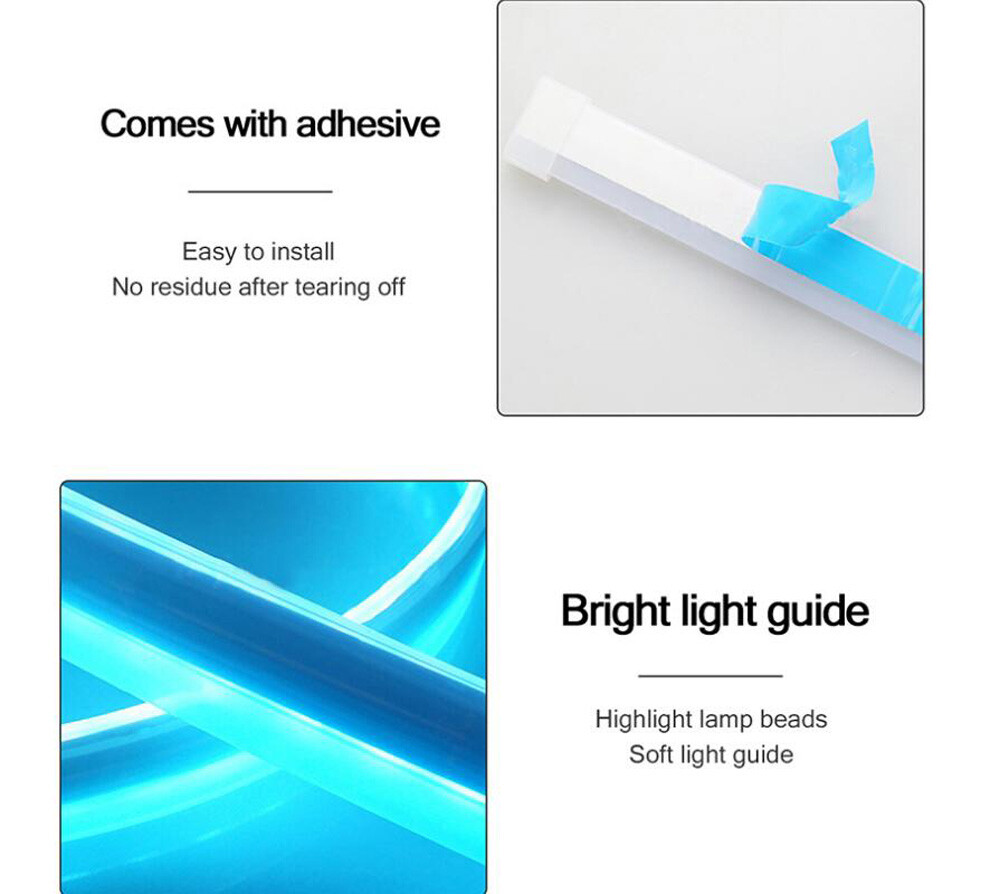 BT RGB Charm Dynamic Dream Color 24″ Strip Flow Chase Indicator Tube for SEAT