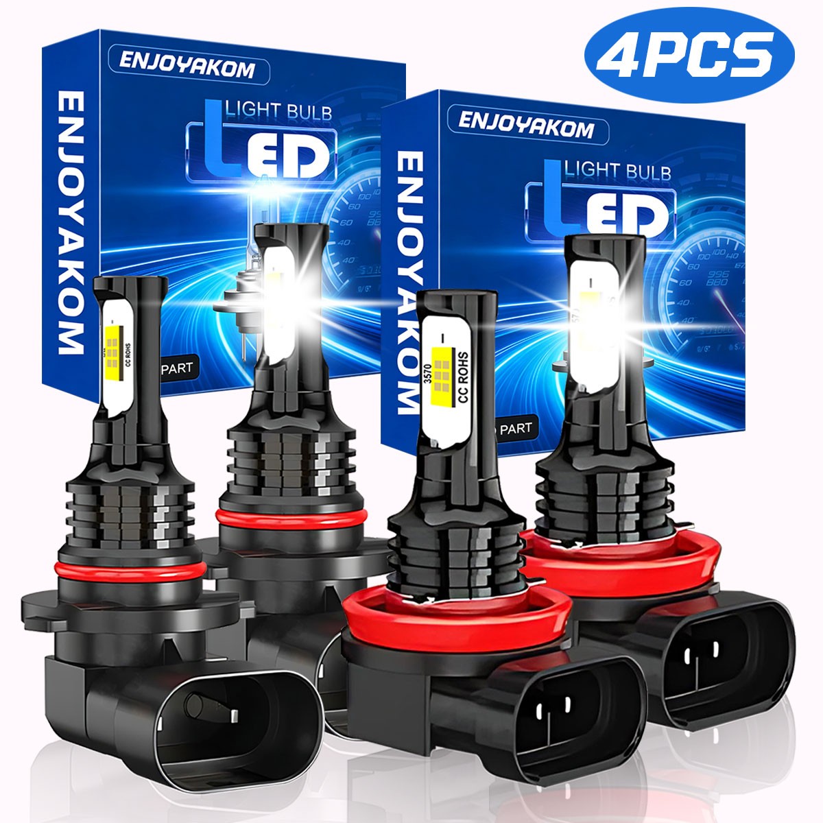 For Chevrolet Colorado 2015-2024 Combo LED Headlight Bulbs Hi/Low Beam 9005+H11