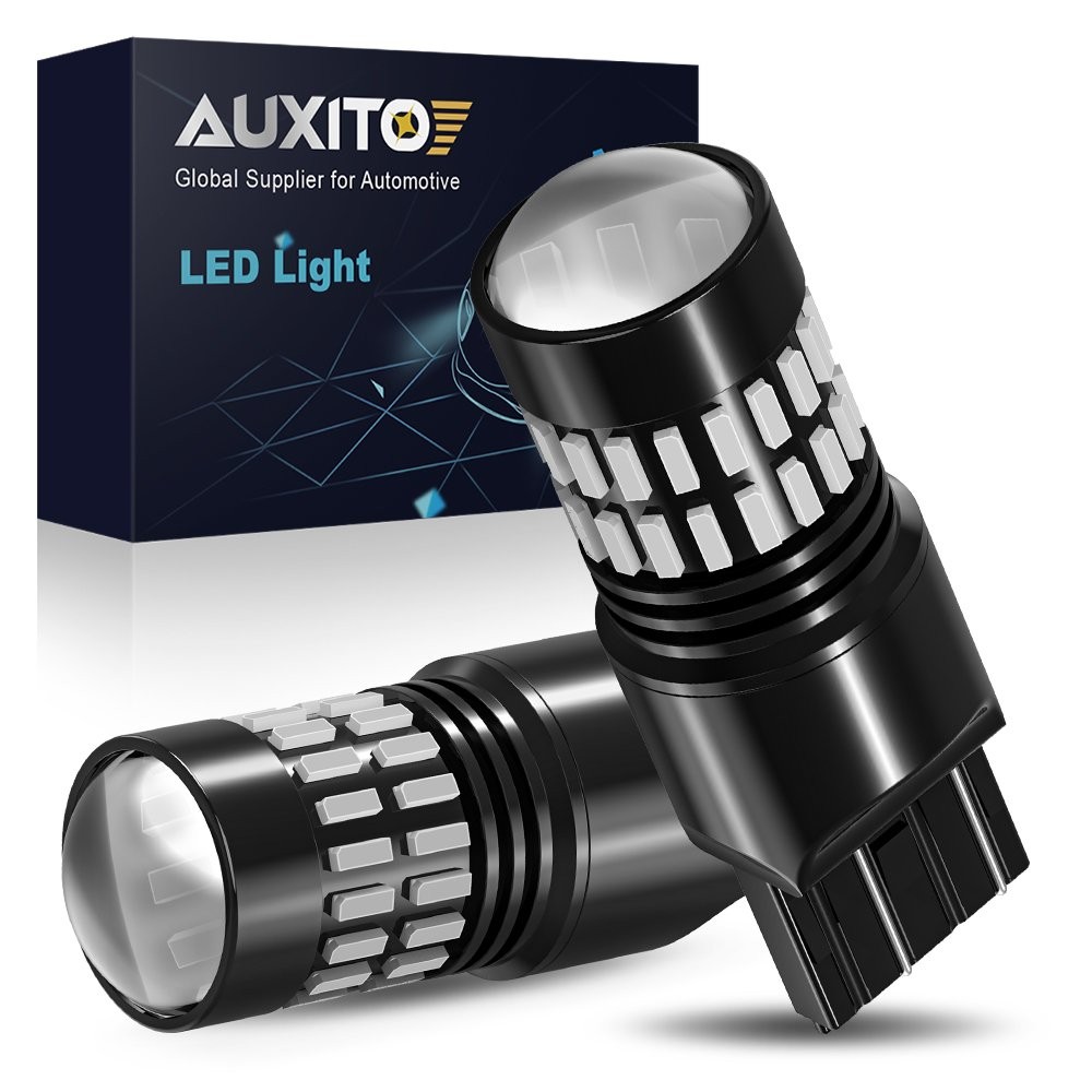 AUXITO 7443 7444 Brake Tail Stop Light Red Flash Strobe Blinking LED Bulbs US